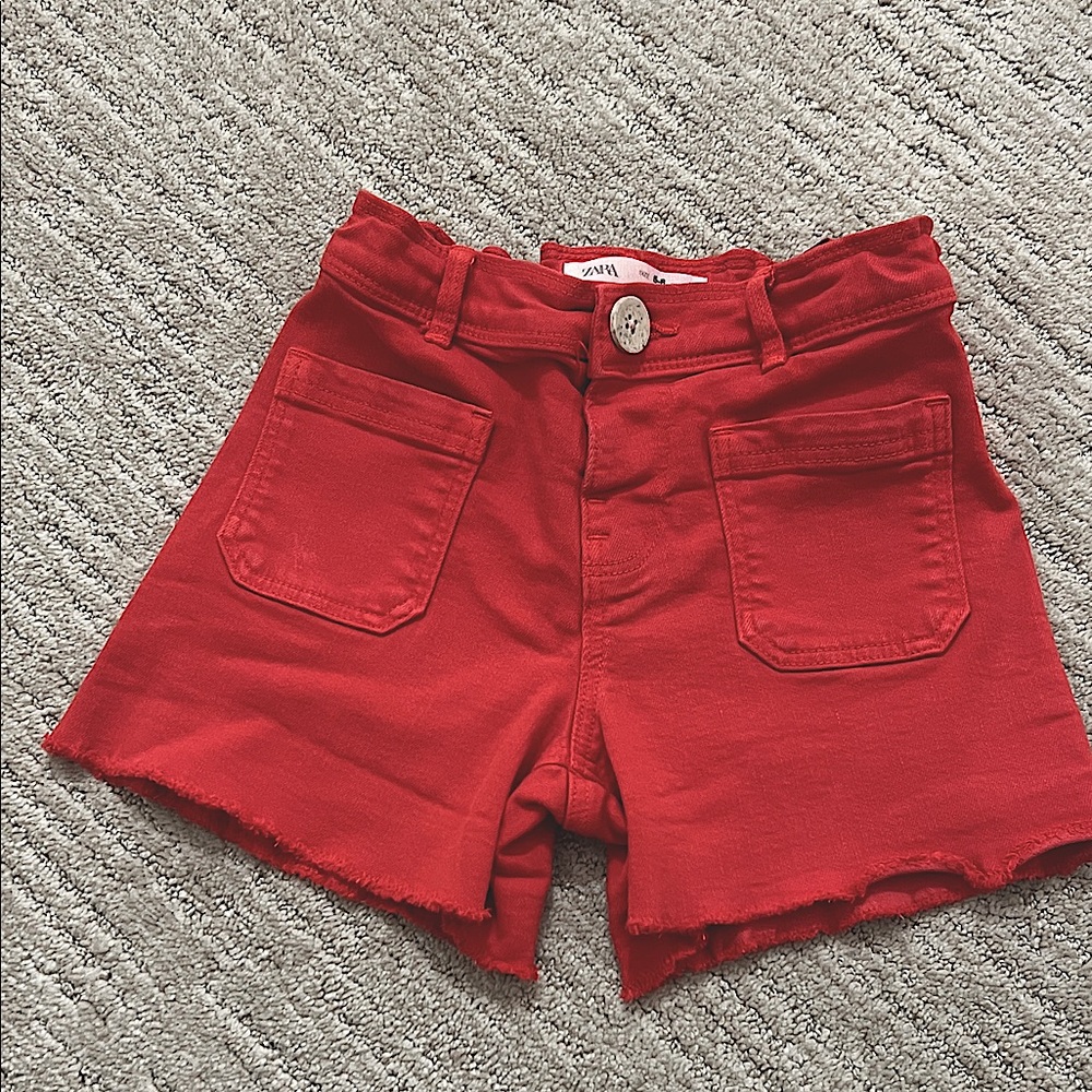 Zara Kids Red Shorts